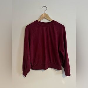 NWOT Frank and Oak burgundy sweatshirt